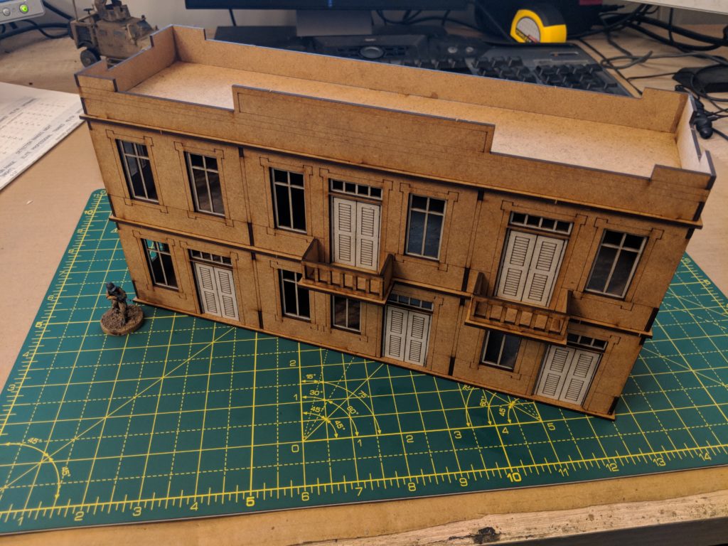 Colonial Large Two Storey Building Sarissa Precision 20mm North African 